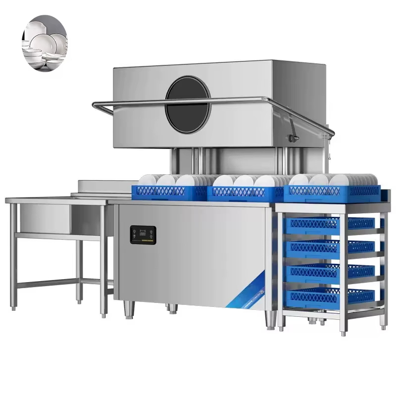 Commercial Kitchen Hoods - Profesjonalna szybka myjka cyrkulacyjna z pokrywą,
