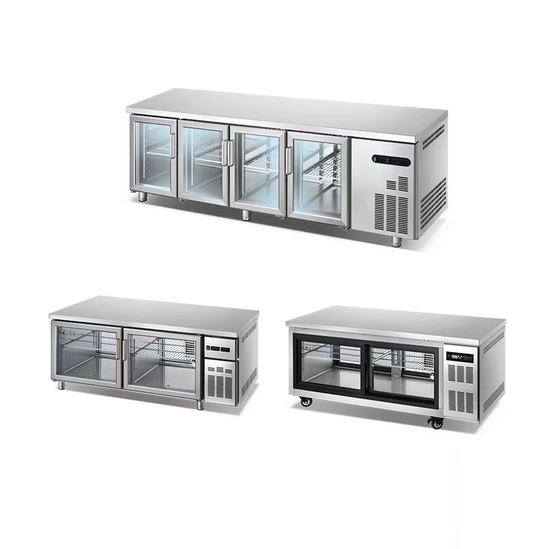 Commercial Kitchen Worktops - Komercyjna lodówka z zamrażarką do blatu